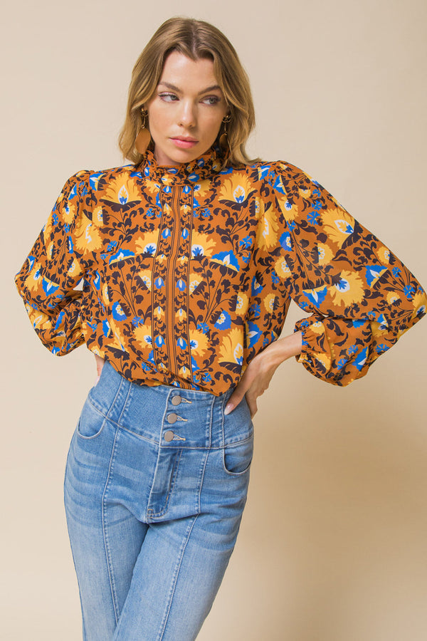 overthinking-it-woven-top Flying Tomato-Sophia's StyleTOPS-1