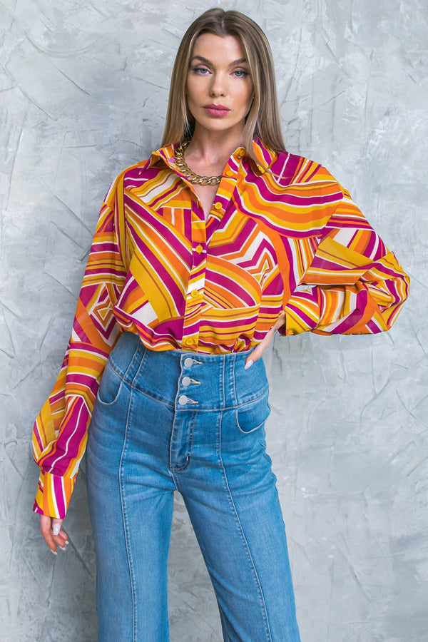 lively-cham-woven-top Flying Tomato-Sophia's StyleTOPS-1