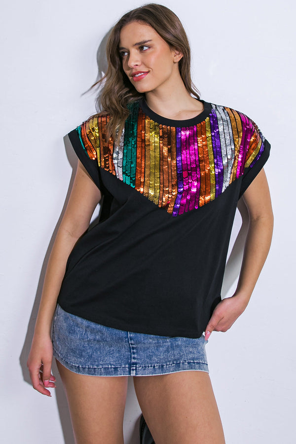 how-im-feeling-black-knit-top Flying Tomato-Sophia's StyleTOPS-1