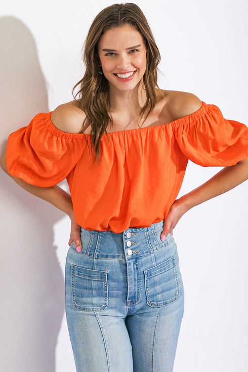 call-to-action-woven-top Flying Tomato-Sophia's StyleTOPS-1