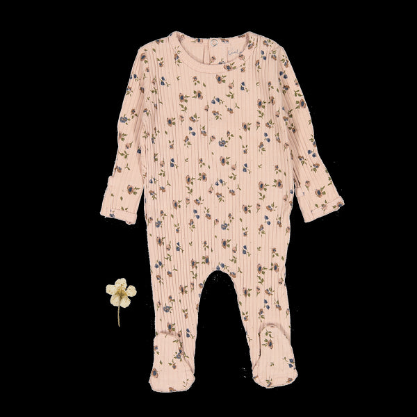 the-printed-romper-floral-blush Lovely Littles - Sophia's StyleBack Snap Romper-1