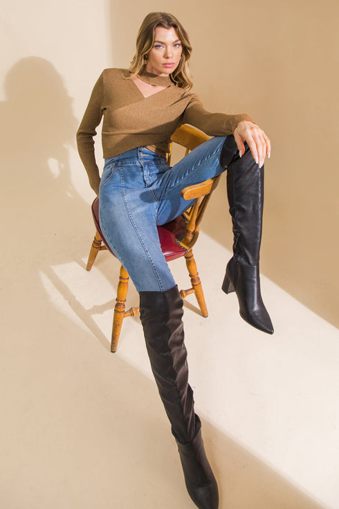 devotion-metallic-sweater-crop-top Flying Tomato-Sophia's Style-5