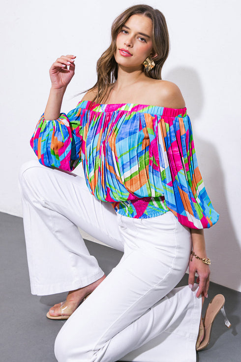 frosted-upon-woven-top Flying Tomato-Sophia's Style-8