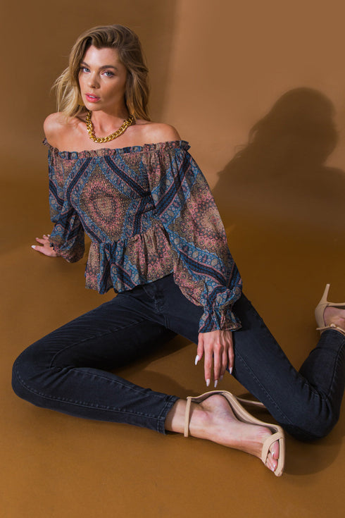 boho-rainbow-woven-top Flying Tomato-Sophia's Style-4