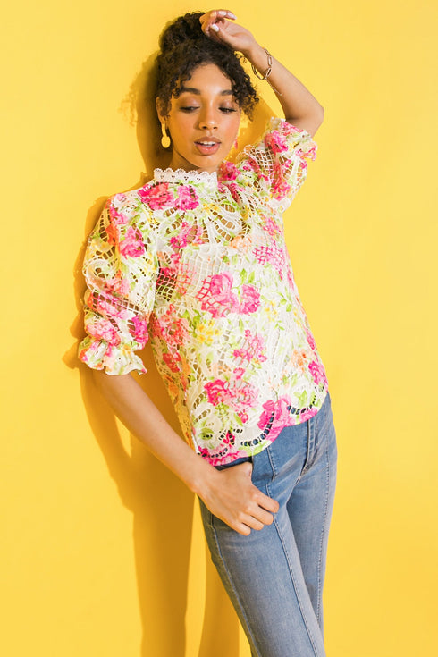 bliss-me-floral-woven-lace-top Flying Tomato-Sophia's Style-4