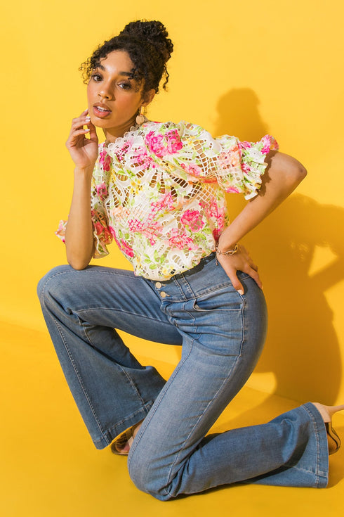 bliss-me-floral-woven-lace-top Flying Tomato-Sophia's Style-5