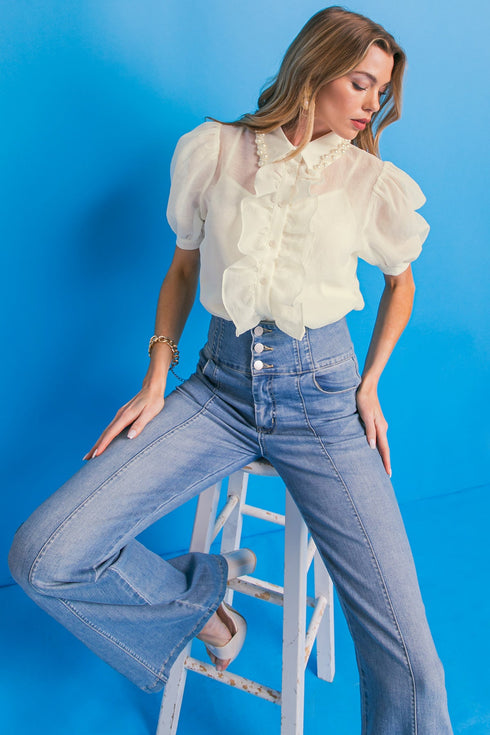 easy-essential-ivory-woven-top Flying Tomato-Sophia's Style-3