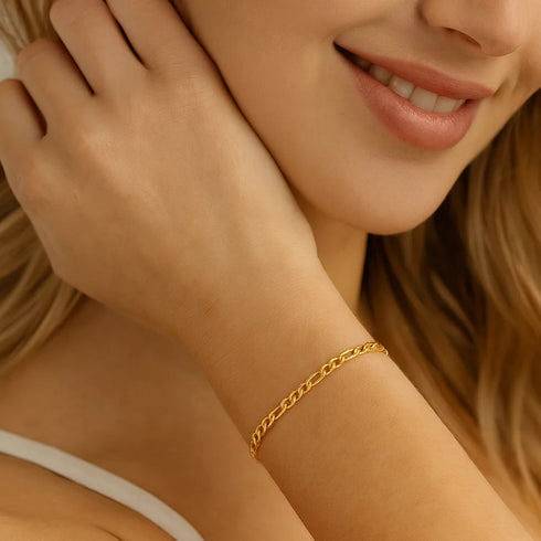 classic-figaro-chain-bracelet-Sophia's Style-2