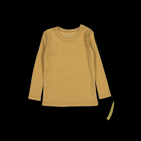 the-printed-long-sleeve-tee-golden-dot Lovely Littles - Sophia's StyleLong Sleeve Tee-1