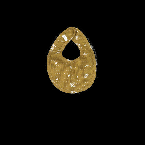 the-printed-bib-golden-floral Lovely Littles - Sophia's StyleBib-1
