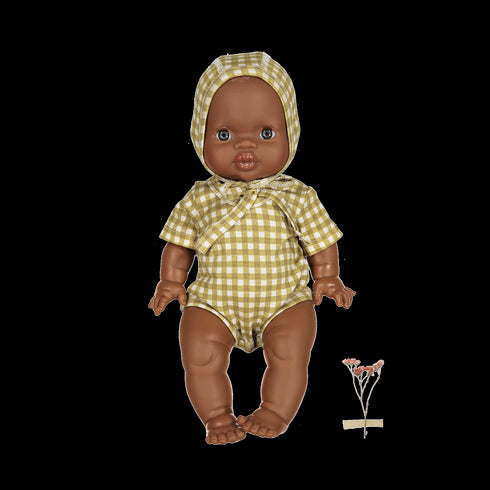 the-printed-doll-clothes-golden-gingham Lovely Littles - Sophia's StyleDoll-1