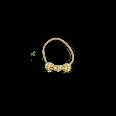 the-printed-bow-golden-gingham Lovely Littles - Sophia's StyleBow-1