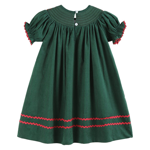 green-christmas-mistletoe-smocked-bishop-dress-lil-cactus-sophias-style-2