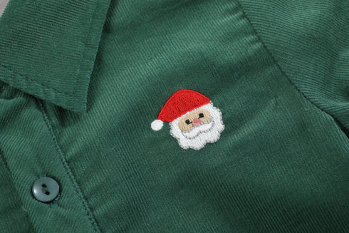 green-corduroy-santa-dress-shirt-lil-cactus-sophias-style-3