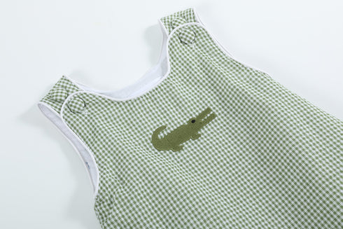 green-gingham-alligator-bubble-romper-lil-cactus-sophias-style-2