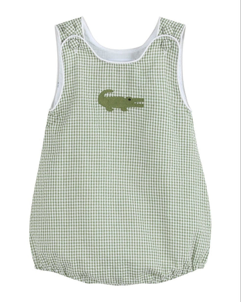 green-gingham-alligator-bubble-romper-lil-cactus-sophias-style-1