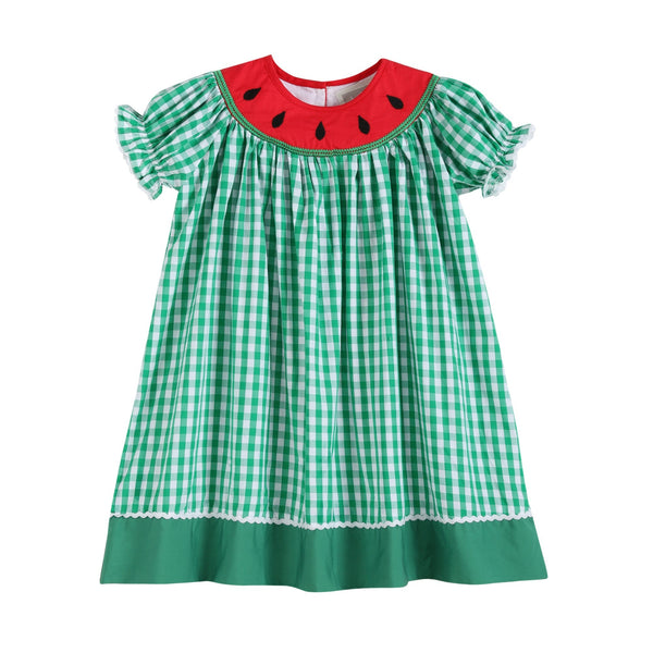 green-gingham-watermelon-collar-bishop-dress-lil-cactus-sophias-styleBishop Dress-1