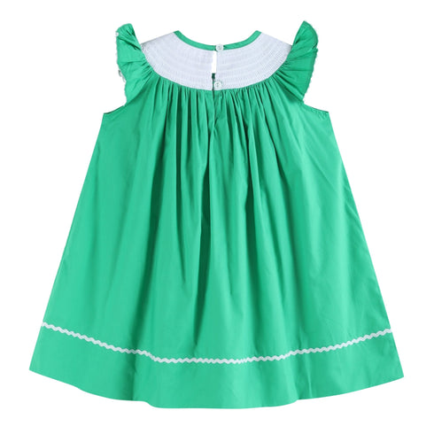 green-st-patricks-day-shamrock-smocked-bishop-dress-lil-cactus-sophias-style-4