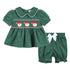 green-corduroy-santa-smocked-dress-and-bloomers-lil-cactus-sophias-styleDress and Bloomer Set-1