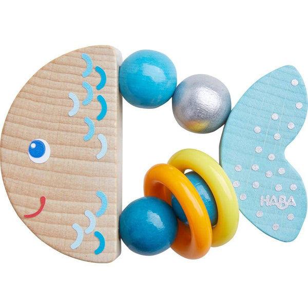 rattlefish-wooden-baby-rattle-HABA USA-Sophia's Style-Wooden Baby-1