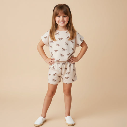 organic-drop-shoulder-tee-shorts-set-horses-makemake-organics-sophias-styleTee & Shorts Set-1