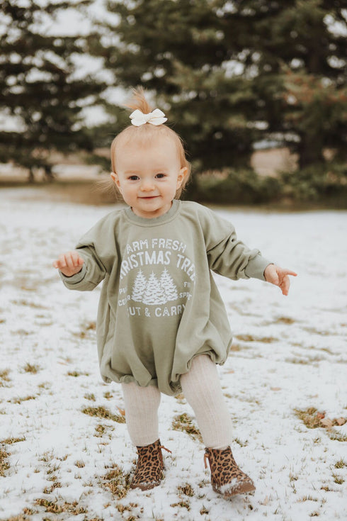 farm-fresh-christmas-trees-sweatshirt-romper-sage Sophia's Style-1