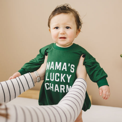 mamas-lucky-charm-bamboo-sweatshirt-romper-Sophia's Style-2