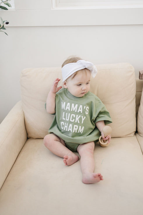 mamas-lucky-charm-t-shirt-romper-Sophia's Style-1