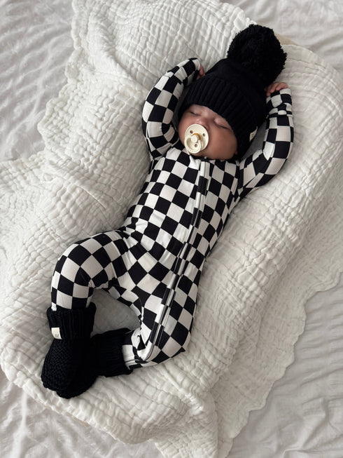 checkered-bamboo-jumpsuit Luna and Luca - Sophia's Style-1