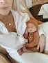 knotted-baby-gown-hat-set-camel-brown-newborn-3-months-Sophia's Style-9