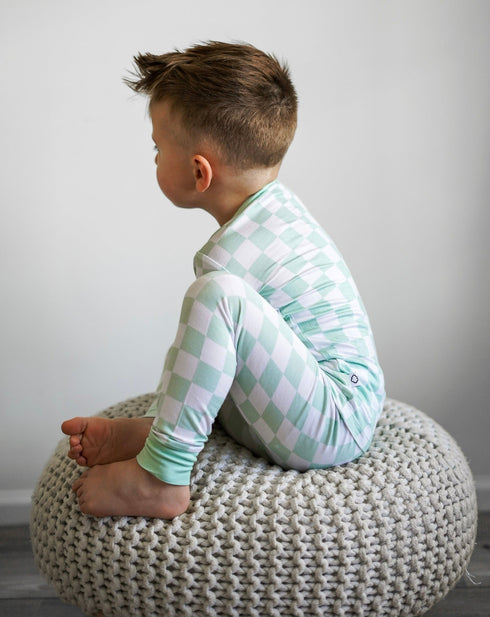 mint-checkers-dream-set Dream-Big-Little-Co-pajama-baby-blanket