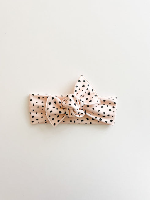 peachy-blush-speckled-headwrap Boosh Baby - Sophia's Style-1