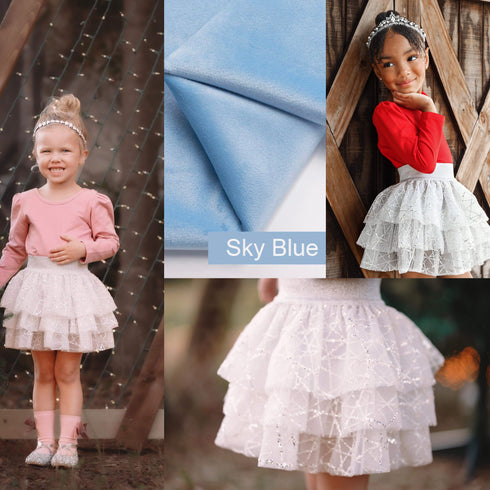 silver-sparkle-skirt-makena-lane - Sophia's Style -4