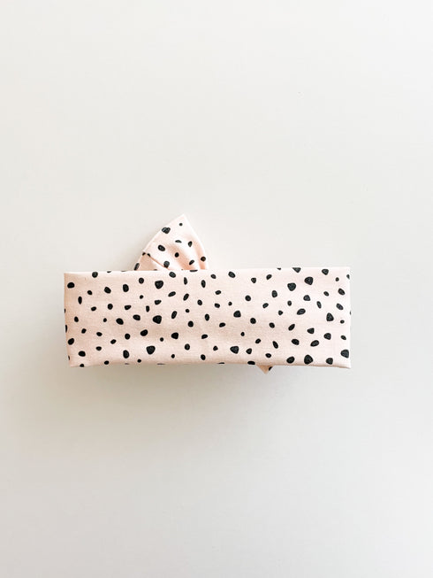 peachy-blush-speckled-headwrap Boosh Baby - Sophia's Style-2