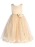 Girls Blush Multi Color Satin Top Petal Flower Girl Dress 2-14 - SophiasStyle.com