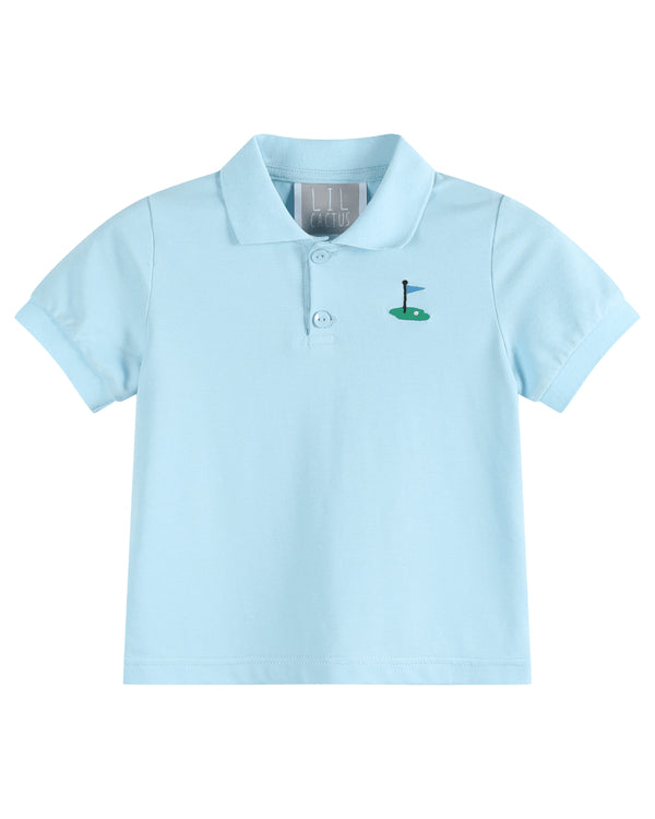 light-blue-golf-hole-polo-shirt-lil-cactus-sophias-styleShirt-1