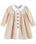 light-brown-gingham-pumpkin-vine-ruffle-dress-lil-cactus-sophias-style-1