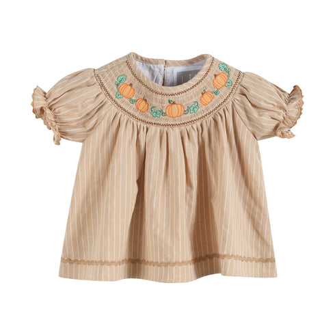 light-brown-pinstripe-pumpkin-smocked-dress-and-bloomer-set-lil-cactus-sophias-style-3