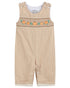 light-brown-pinstripe-pumpkin-smocked-longall-lil-cactus-sophias-style-1