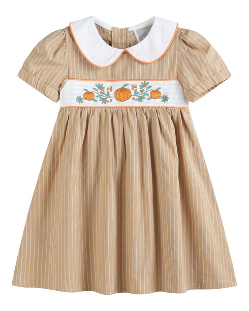 light-brown-pumpkin-smocked-collared-dress-lil-cactus-sophias-styleDress-1
