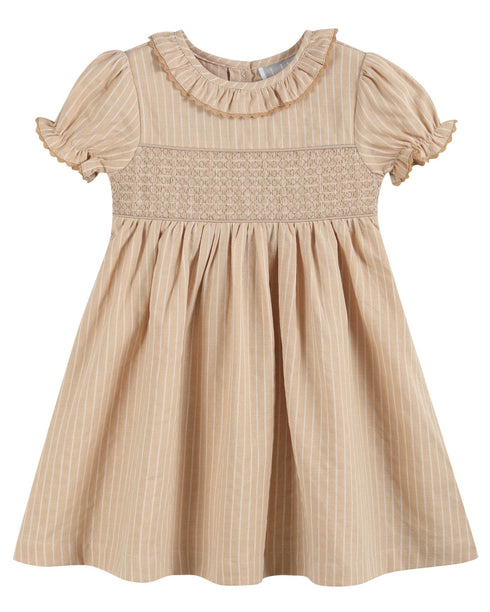 light-brown-smocked-ruffle-dress-lil-cactus-sophias-styleDress-1