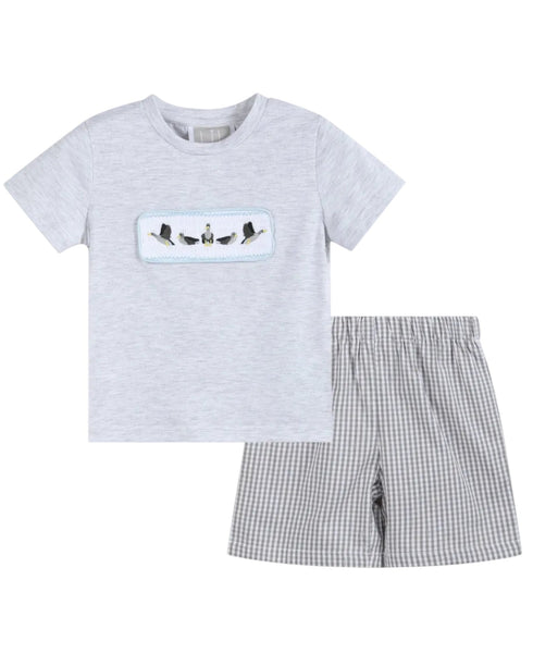 light-gray-mallard-smocked-shirt-and-shorts-lil-cactus-sophias-styleTop and Short Set-1