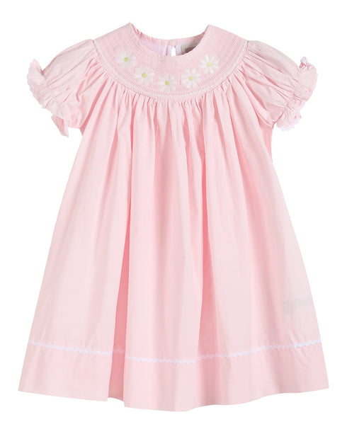 light-pink-daisy-smocked-bishop-dress-lil-cactus-sophias-styleBishop Dress-1