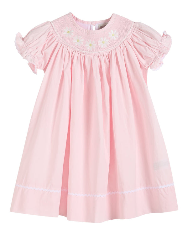 light-pink-daisy-smocked-bishop-dress-lil-cactus-sophias-styleBishop Dress-1