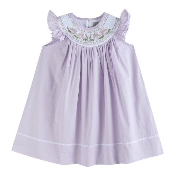 light-purple-bunnies-smocked-bishop-dress-lil-cactus-sophias-style-1