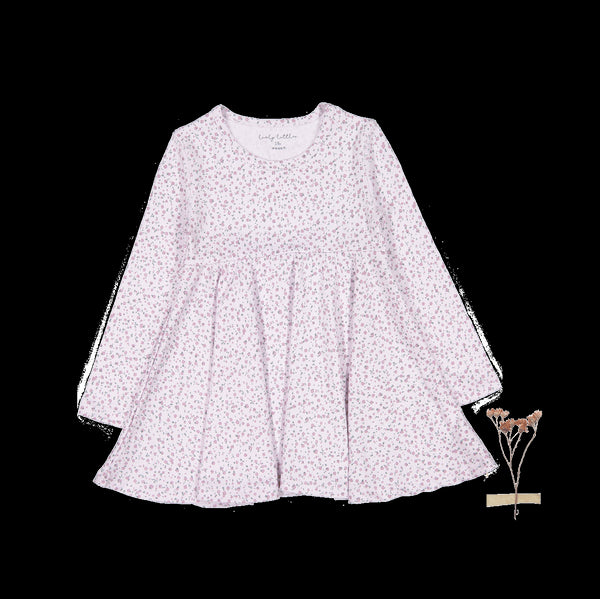 the-printed-long-sleeve-dress-lilac-bud Lovely Littles - Sophia's StyleLong Sleeve Dress-1