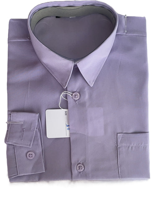 Lilac Rafael Boys Microfiber Long Sleeve Dress Shirt 2T-16