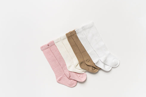 llb-eyelet-knee-high-socks Shoes & Accessories