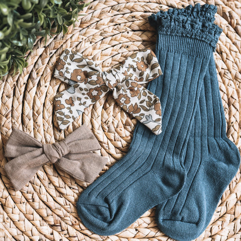 llb-lace-top-knee-high-socks Shoes & Accessories