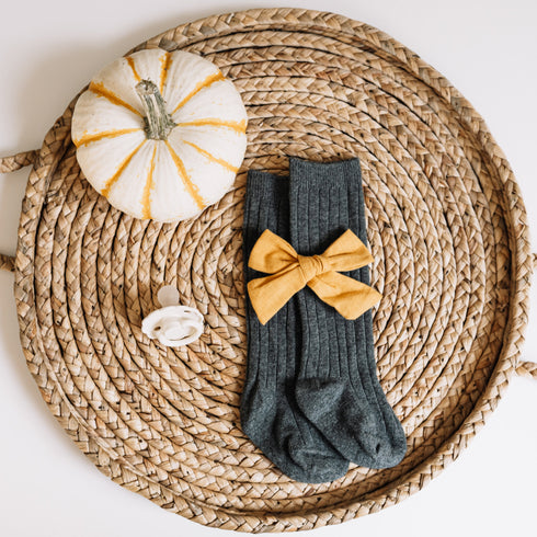 llb-standard-knee-high-socks Little Love Bug - Sophia's Style-Kids Shoes-size-Root Beer-